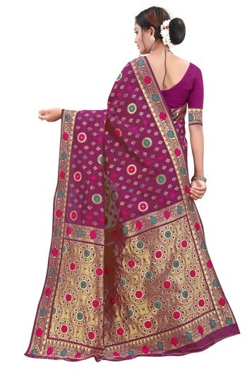 Banarasi Silk Woven Work Casual Wear Saree SR03231830