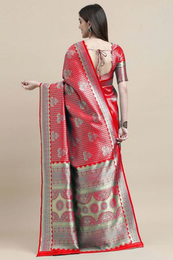 Banarasi Silk Woven Work Casual Wear Saree SR03231729
