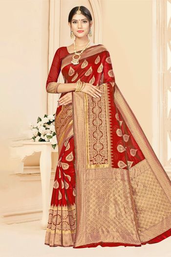 Banarasi Silk Woven Work Casual Wear Saree SR03231762