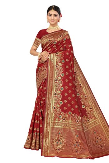 Banarasi Silk Woven Work Casual Wear Saree SR03231823