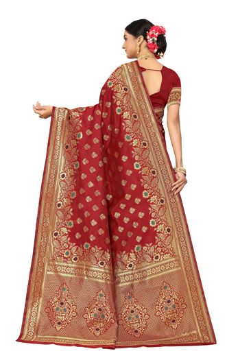 Banarasi Silk Woven Work Casual Wear Saree SR03231823