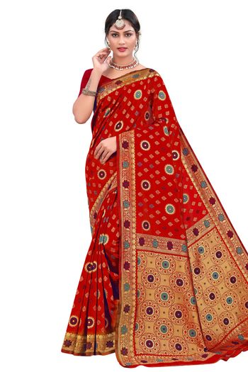 Banarasi Silk Woven Work Casual Wear Saree SR03231829