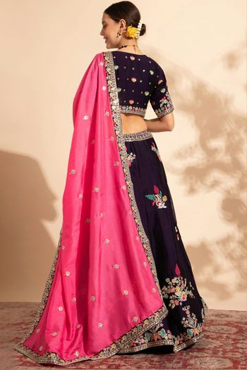 Banglori Silk Embroidery Lehenga Choli LD03880527