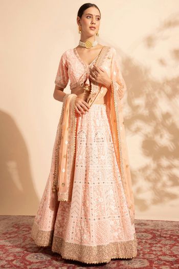 Banglori Silk Embroidery Lehenga Choli LD03880524