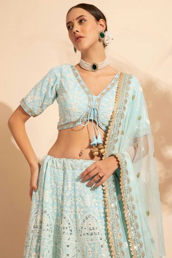 Banglori Silk Embroidery Lehenga Choli LD03880525