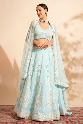 Banglori Silk Embroidery Lehenga Choli LD03880529