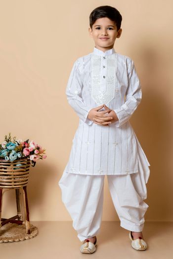 Cotton Embroidery Dhoti Kurta BK05820038