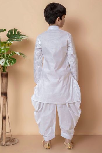 Cotton Embroidery Dhoti Kurta BK05820040