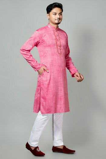 Cotton Embroidery Kurta Pajama KP05820485