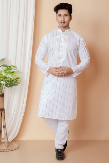 Cotton Embroidery Kurta Pajama KP05820487