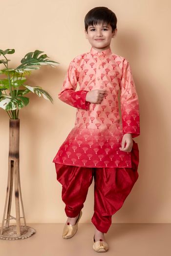 Cotton Printed Dhoti Kurta BK05820012