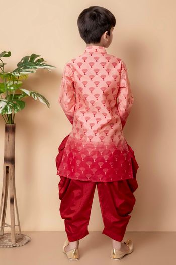 Cotton Printed Dhoti Kurta BK05820012