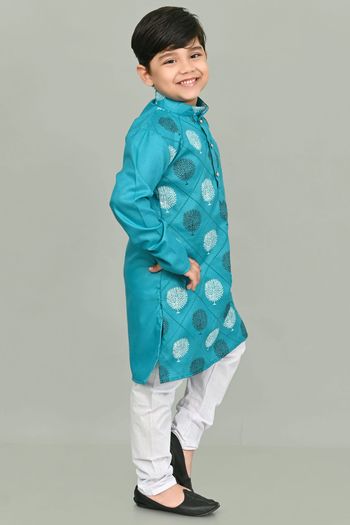 Cotton Printed Kurta Pajama BK05820560