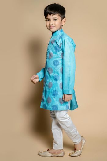 Cotton Printed Kurta Pajama BK05820562