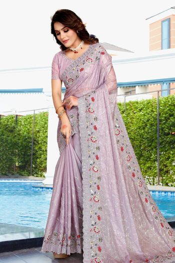 Crepe Silk Designer Saree SR01541213