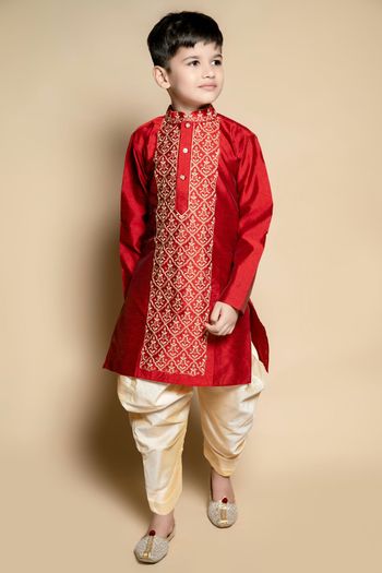 Dhupian Silk Embroidery Dhoti Kurta BK05820025