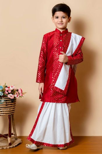 Dhupian Silk Embroidery Dhoti Kurta BK05820033