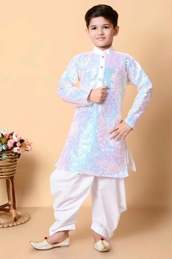 Dhupian Silk Embroidery Dhoti Kurta BK05820042