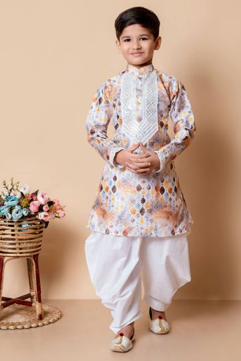 Dhupian Silk Embroidery Dhoti Kurta BK05820036