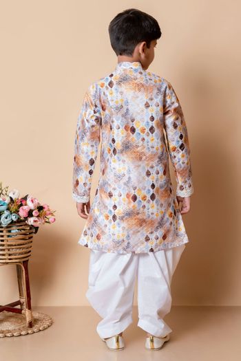 Dhupian Silk Embroidery Dhoti Kurta BK05820036