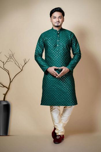 Dhupian Silk Embroidery Kurta Pajama KP05820478