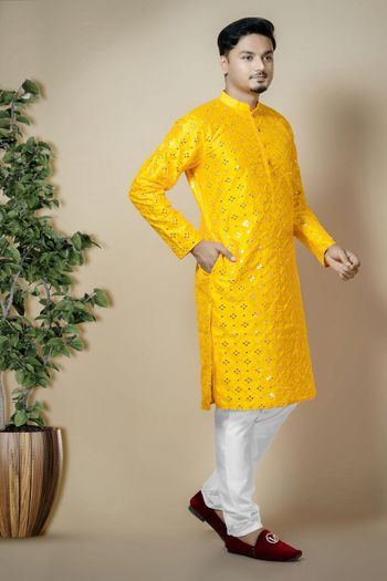 Dhupian Silk Embroidery Kurta Pajama KP05820477