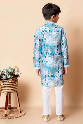 Dhupian Silk Embroidery Work Kurta Pajama BK05820583