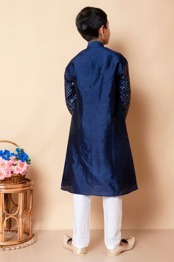 Dhupian Silk Embroidery Work Kurta Pajama BK05820570