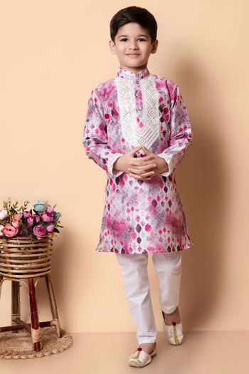 Dhupian Silk Embroidery Work Kurta Pajama BK05820584