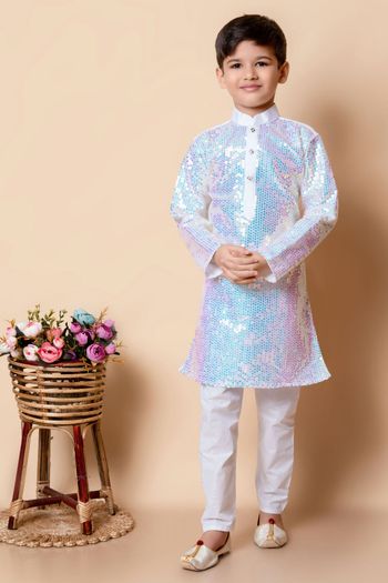 Dhupian Silk Embroidery Work Kurta Pajama BK05820574