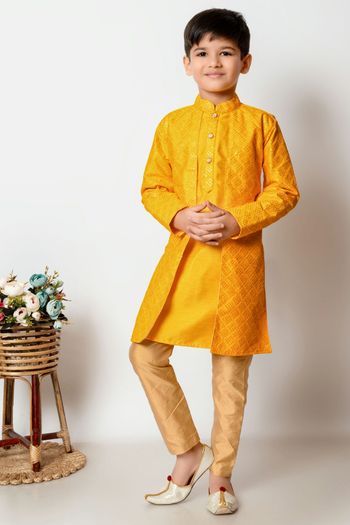 Dhupian Silk Embroidery Work Kurta Pajama BK05820580