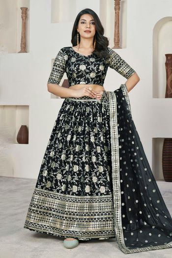 Dola Jacquard Embroidery Lehenga Choli LD03880542