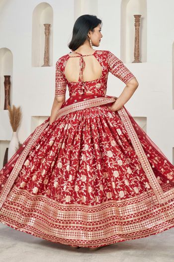 Dola Jacquard Embroidery Lehenga Choli LD03880538