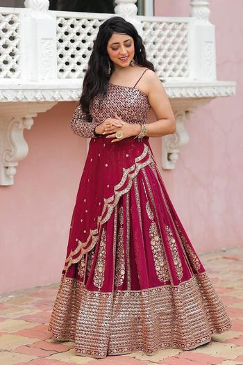 Faux Georgette Embroidery Lehenga Choli LD03880505