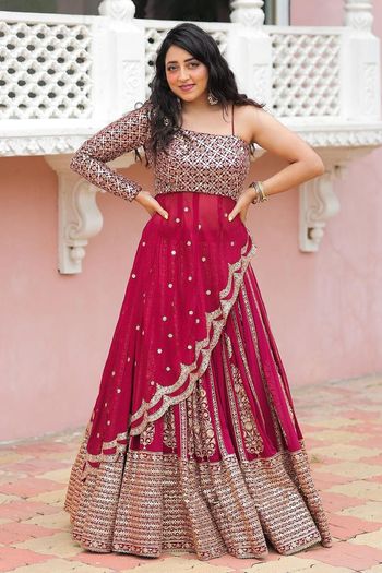 Faux Georgette Embroidery Lehenga Choli LD03880505