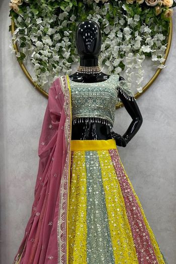 Faux Georgette Embroidery Lehenga Choli LD03880506