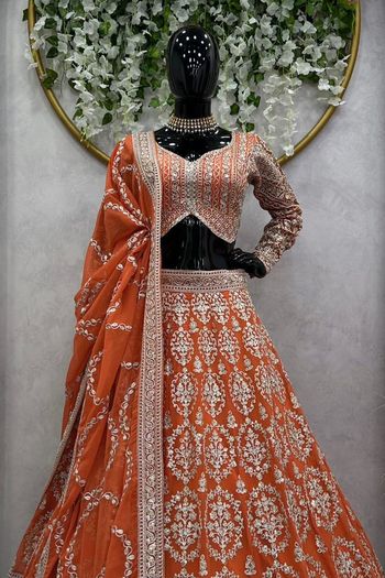 Faux Georgette Embroidery Lehenga Choli LD03880495