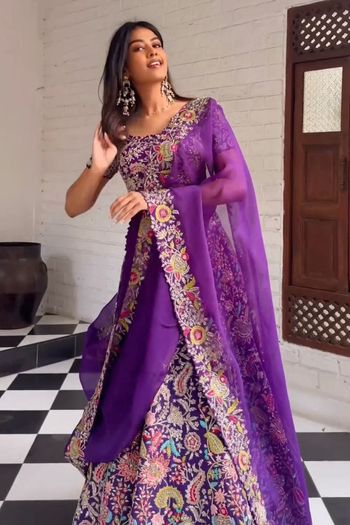 Faux Georgette Embroidery Lehenga Choli LD03880499