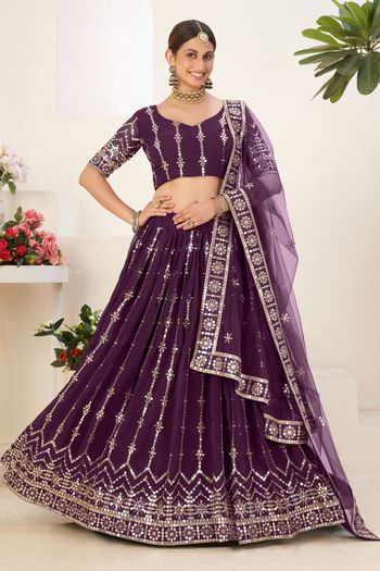 Faux Georgette Embroidery Lehenga Choli LD03880554