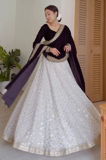 Faux Georgette Embroidery Lehenga Choli LD03880494