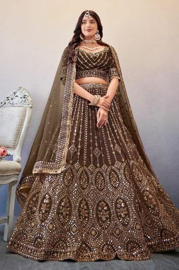 Georgette Embroidery Lehenga Choli LD03880483