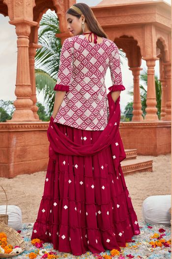 Georgette Embroidery Lehenga Choli LD03880561