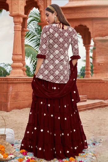 Georgette Embroidery Lehenga Choli LD03880556