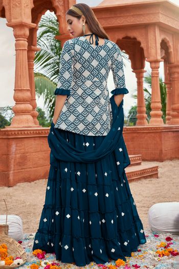 Georgette Embroidery Lehenga Choli LD03880559