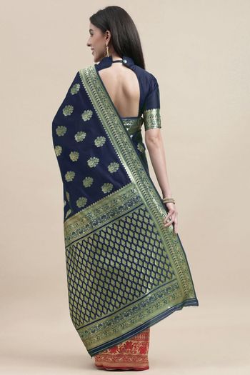 Kanjivaram Silk Woven Work Casual Wear Saree SR03231736