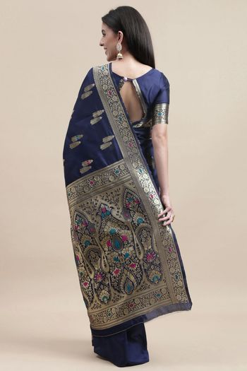 Kanjivaram Silk Woven Work Casual Wear Saree SR03231745