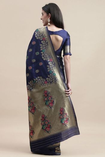 Kanjivaram Silk Woven Work Casual Wear Saree SR03231747