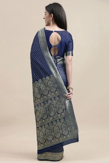 Kanjivaram Silk Woven Work Casual Wear Saree SR03231757
