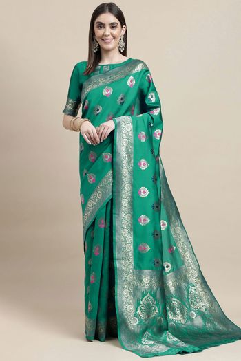 Kanjivaram Silk Woven Work Casual Wear Saree SR03231755