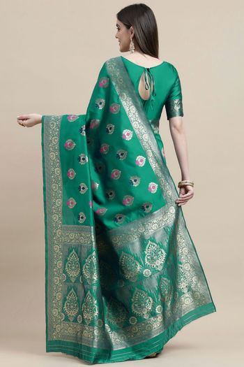 Kanjivaram Silk Woven Work Casual Wear Saree SR03231755